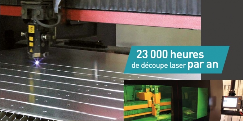 23000 heures de d&eacute;coupe par an